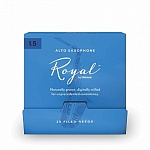 Фото:Rico RJB0115-B25 Rico Royal Трости для саксофона альт, размер 1.5, 25шт в индивидуальной упаковке