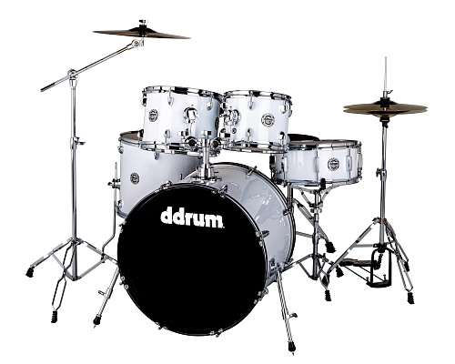 DDRUM D2 522 WHT Ударная установка, цвет White, 10"-12"-16"-22", 14х6.5"