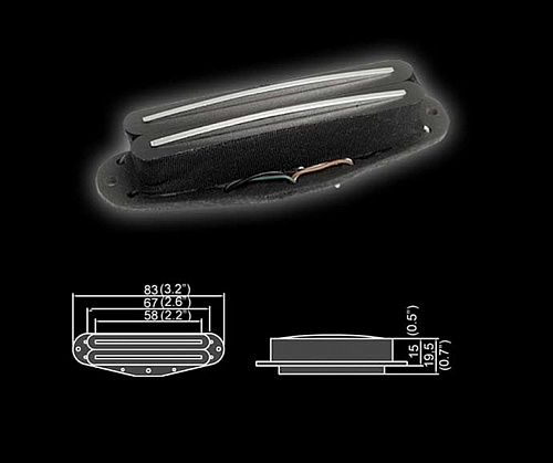 Belcat BHS-94Bridge-BK Звукосниматель магнитный, хамбакер, бриджевый