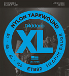 Фото:D'Addario ETB92S Tapewound Комплект струн для бас-гитары, Medium, 50-105, Short Scale