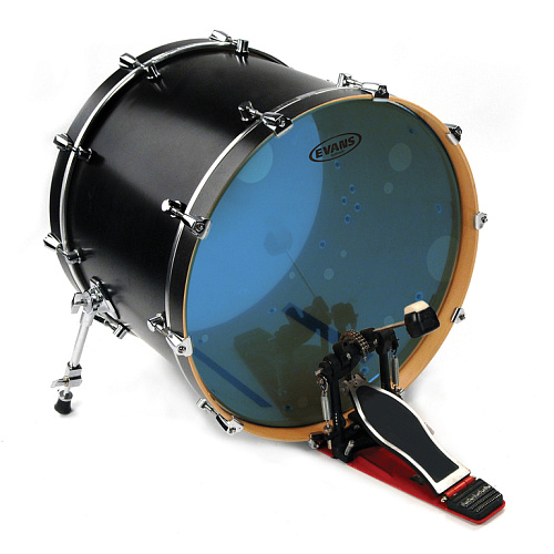 Evans BD22HB Hyaulic Blue Пластик для бас-барабана 22"