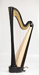 Фото:RHC21004 Арфа, 40 струн, прямая дека, отделка цвет-Эбен, Resonance Harps