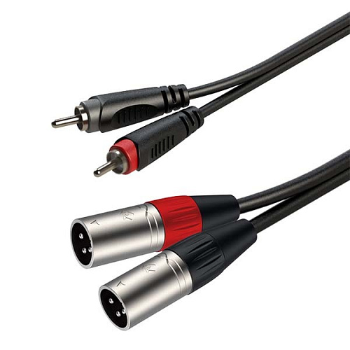 Roxtone RACC190/2 Аудиокабель, (2 x RCA - 2 x XLR male 3P), AC010, 2 м