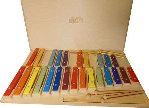 Sinkopa SGBSet25-C Металлофон разборный (глокеншпиль) альт 25 нот, цветной, в кейсе