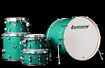 Фото:Ludwig LCEM52207 Evolution Maple Барабанная установка, зеленая, 4 коробки