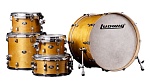 Фото:Ludwig LCEM52204 Evolution Maple Барабанная установка, желтая, 4 коробки