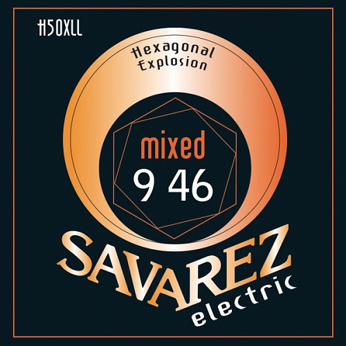 Savarez H50XLL Hexagonal Explosion Комплект струн для электрогитары, никелированные, 9-46
