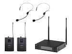 Фото:Soundsation WF-U2302PP Беспроводная микрофонная система, 2 головных микрофона