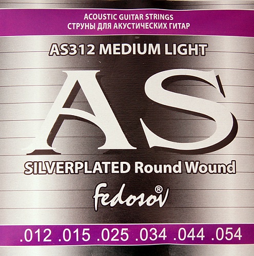 Fedosov AS312 Silverplated Round Wound     , /, 12-54