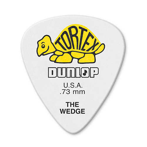Dunlop 424P.73 Tortex Wedge Медиаторы 0.73 мм., 12 шт.