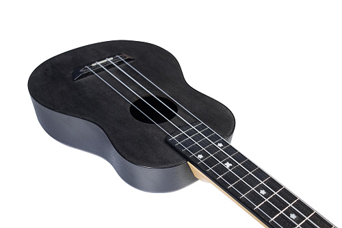 Flight TUS-35 BK Укулеле Travel, сопрано, черная, пластик