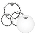 Фото:Evans EPP-EC2SHDD-R EC2S Clear Rock Комплект пластиков для малого и том барабана, 10"/12"/16"/14"