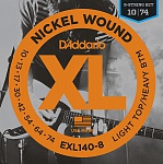 :D'Addario EXL140-8 Nickel Wound    8- , Light/Heavy, 10-74