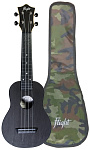Фото:Flight TUS-35 BK Укулеле Travel, сопрано, черная, пластик