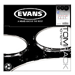 Фото:Evans ETP-ONX2-F Onyx Coated Fusion Набор пластика для том барабана (10", 12", 14")