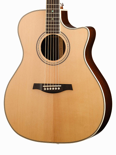 Parkwood GA88-WBAG-NAT Электроакустическая гитара, с вырезом, цвет натуральный, с чехлом