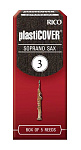 Фото:Rico RRP05SSX300 Plasticover Трости для саксофона сопрано, размер 3.0, 5шт