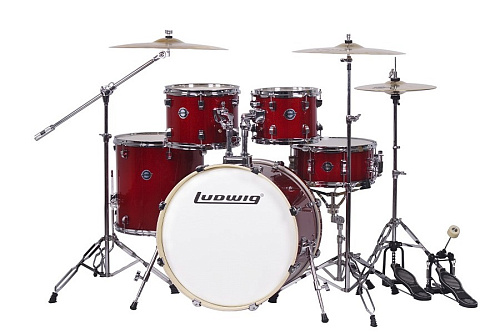 Ludwig LC198-3 Accent Pro Барабанная установка, красная, 2 коробки
