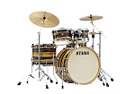 Фото:Tama CK52KRS-NET Superstar Classic WRAP Finishes Ударная установка из 5-ти барабанов, цвет натуральное эбеновое тигровое дерево