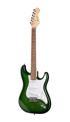 Caraya E200TGR Электрогитара, цвет зеленый