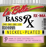 Фото:La Bella RX-N4A RX – Nickel Комплект струн для бас-гитары, никелированные, 40-100