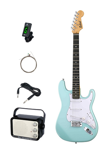 Belcat BST-KIT-BL Электрогитара с комбоусилителем и аксессуарами, голубая
