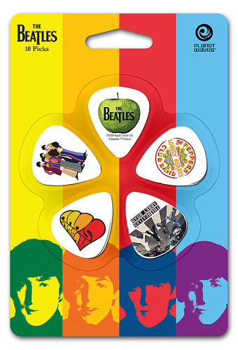 Planet Waves 1CWH4-10B3 Beatles Albums Медиаторы, 10шт, средние
