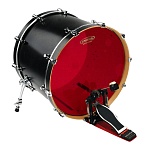Фото:Evans BD20HR Hydraulic Red Пластик для бас-барабана 20"