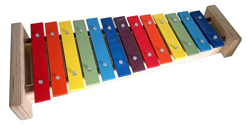 Sinkopa SGS1-C Колокольчики (глокеншпиль) сопрано диатоника, 13 нот +3 дополнительных, цветной