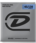 Фото:Dunlop DBSBN45130T Super Bright Tapered Комплект струн для 5-струнной бас-гитары, никелированные, 40-120