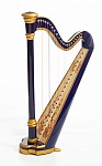 Фото:Resonance Harps MLH0012 Capris Арфа 21 струнная (A4-G1), цвет синий глянцевый