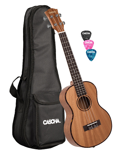 Cascha HH-2048 Mahogany Series Укулеле тенор, с чехлом, цвет натуральный