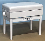 Фото:Мозеръ BPM-50/WH Банкетка для пианино или рояля деревянная, белая