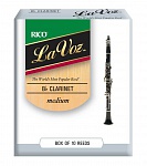 Фото:Rico RCC10MD La Voz Трости для кларнета Bb, средние (Medium), 10шт