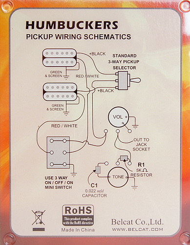 Belcat BH-32Neck-WH Звукосниматель магнитный, хамбакер, нековый