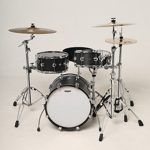 Мастерская Бехтеревых UBb-BL-1816/4 Барабанная установка компактная "Ракушка", чёрная