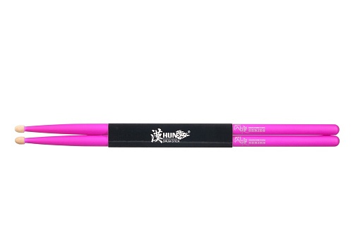 HUN 10101003024 Fluorescent Series 5A PURPLE Барабанные палочки, фиолетовые, орех гикори