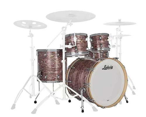 Ludwig L88204AXVP Classic Maple MOD Набор барабанов, розовый, 3 коробки