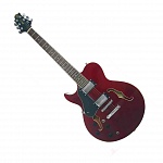 Фото:GregBennett RL2LH/TR   гитара полуакустическая левосторонняя, цвет-красный прозрачный