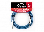 :FENDER 20' CALIFORNIA INSTRUMENT CABLE LAKE PLACID BLUE  , 6 