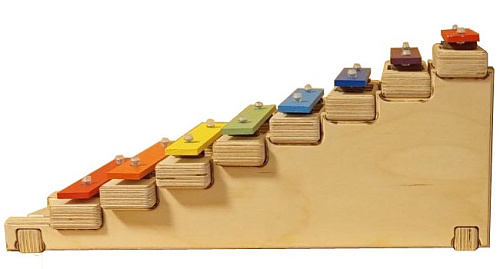 Sinkopa SGBS9-C Металлофон разборный (глокеншпиль) сопрано 8 нот, цветной, "лесенка"