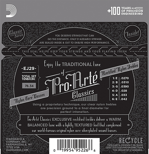 D'Addario EJ29 CLASSIC Струны для классической гитары