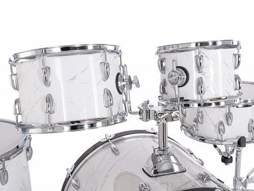 LDrums LD-2218-64-01 Барабанная установка, цвет белый