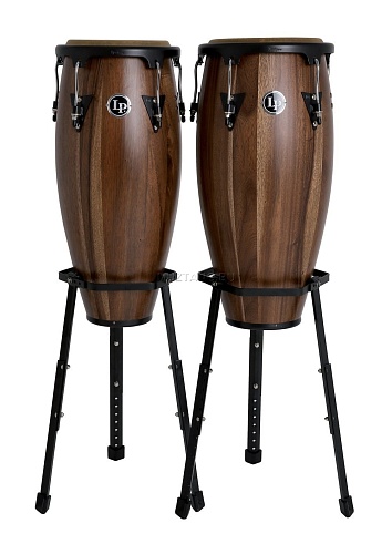 LP A647B-SW Aspire Wood Congas Set with Basket Stands  