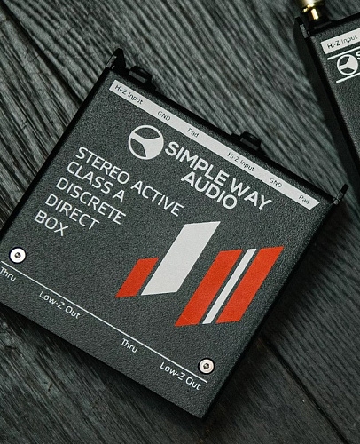Simpleway Audio J2mini-steel Дибокс, преобразователь сигнала для гитары, активный, стальной корпус