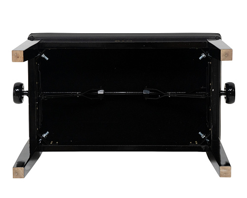 Rin LB-11BKG Банкетка, черная глянец, искусственная кожа