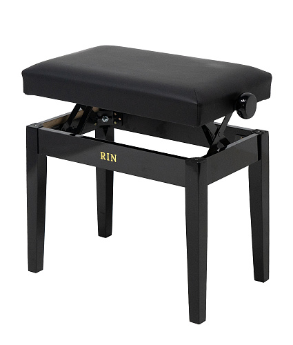 Rin LB-11BKG Банкетка, черная глянец, искусственная кожа