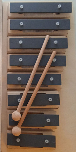 Sinkopa SGBS8 Металлофон разборный (глокеншпиль) сопрано 8 нот, 2 палочки