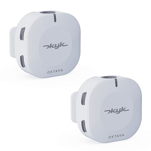 Октава ZHUK-2-B Жук-2-Б Беспроводная петличная микрофонная система, 2 передатчика, белая