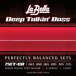 Фото:La Bella 750T-CB Комплект струн для 6-струнной бас-гитары с белым нейлоном 043-135T